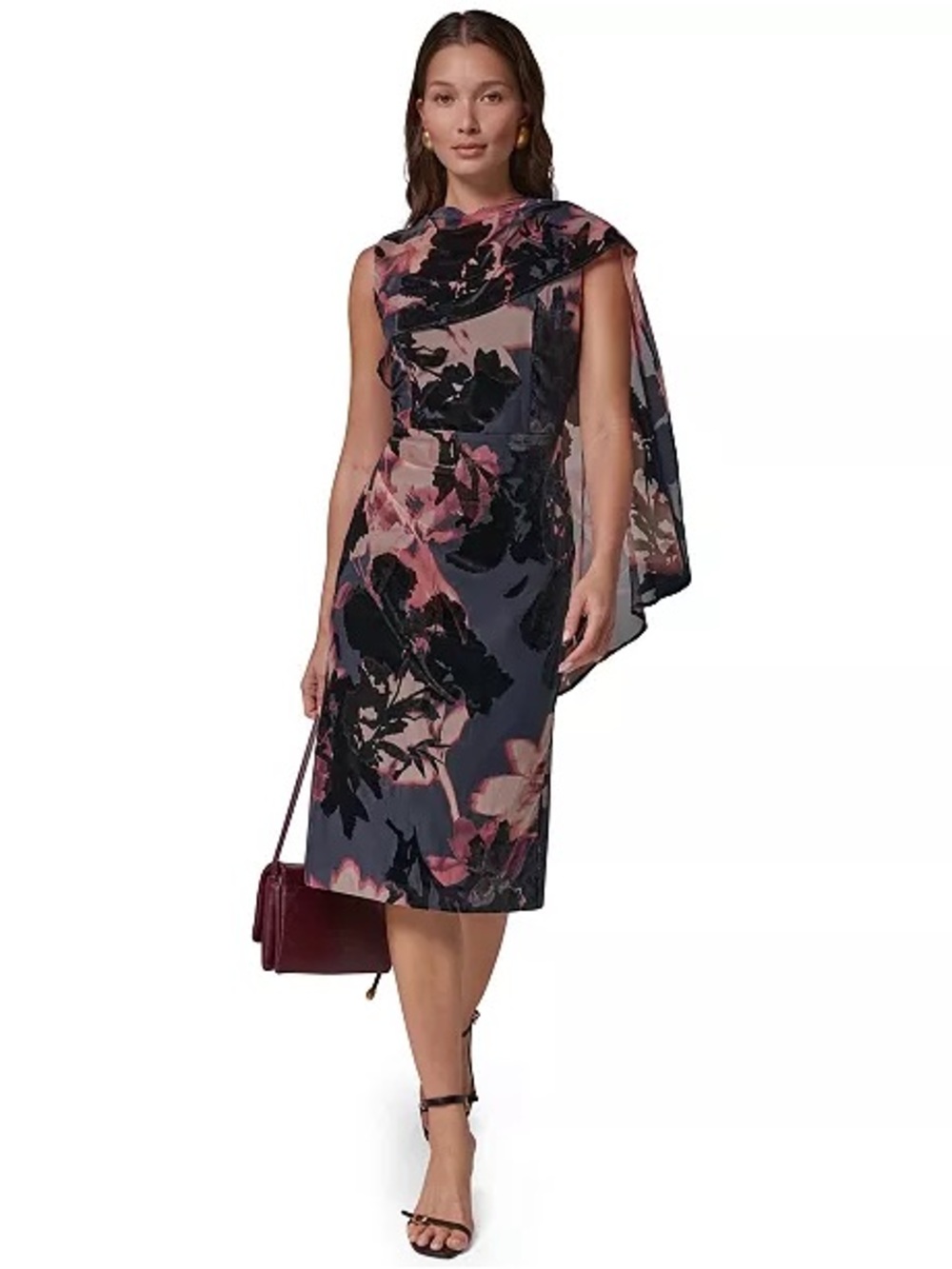 Donna Karan floral / velvet size 12 - in stores now